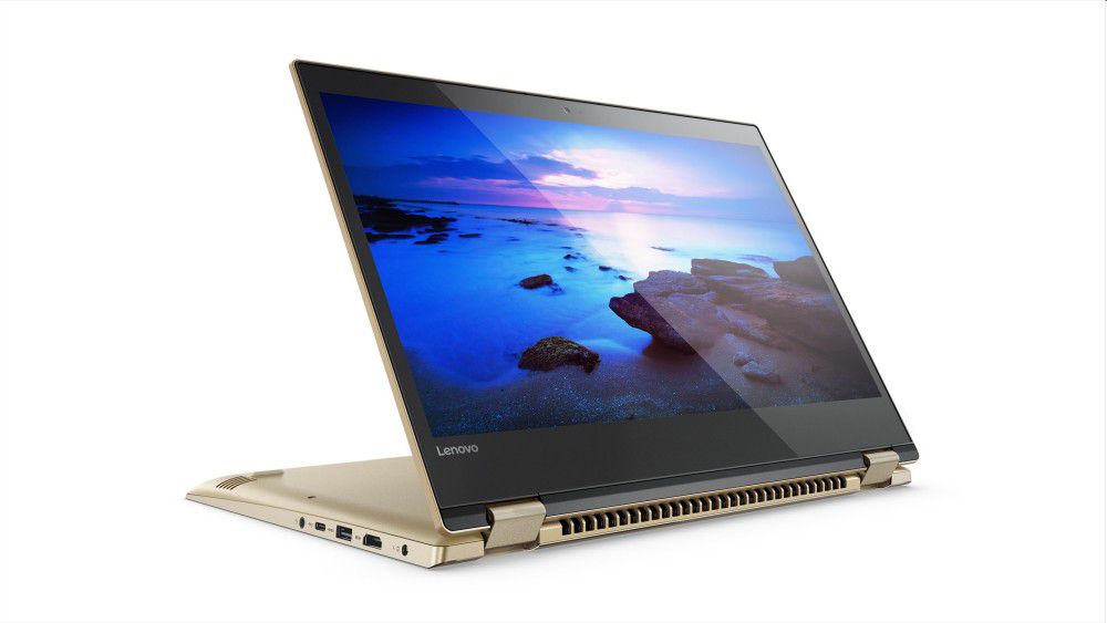 LENOVO Yoga 520 laptop 14  FHD IPS i5-7200U 4GB 500GB Win10 arany fotó, illusztráció : 80X800B4HV