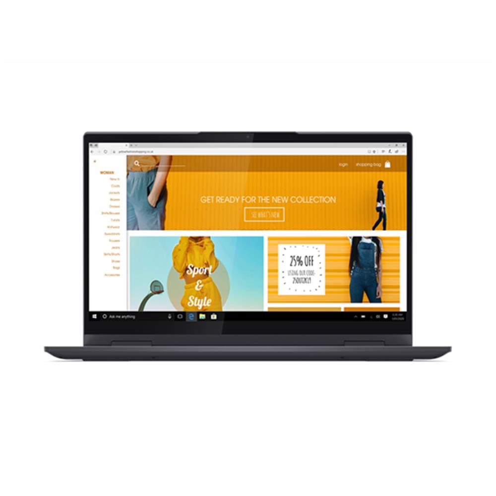 Lenovo Yoga laptop 14  FHD R7-5800U 16GB 512GB Radeon W11 szürke Lenovo Yoga 7 fotó, illusztráció : 82N7009THV