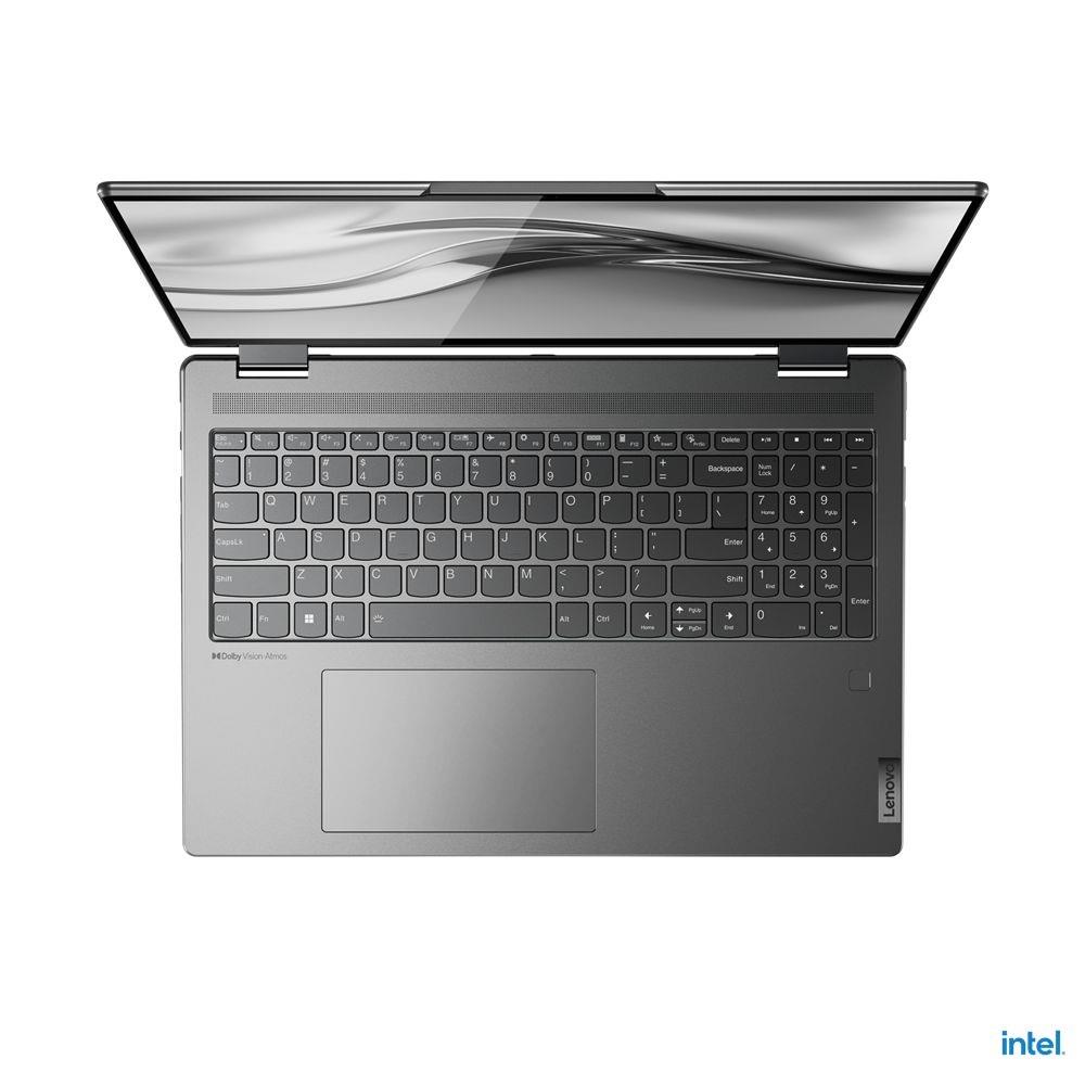 Lenovo Yoga laptop 16  WQXGA i7-12700H 32GB 1TB A370M DOS szürke Lenovo Yoga 7 fotó, illusztráció : 82UF0047HV