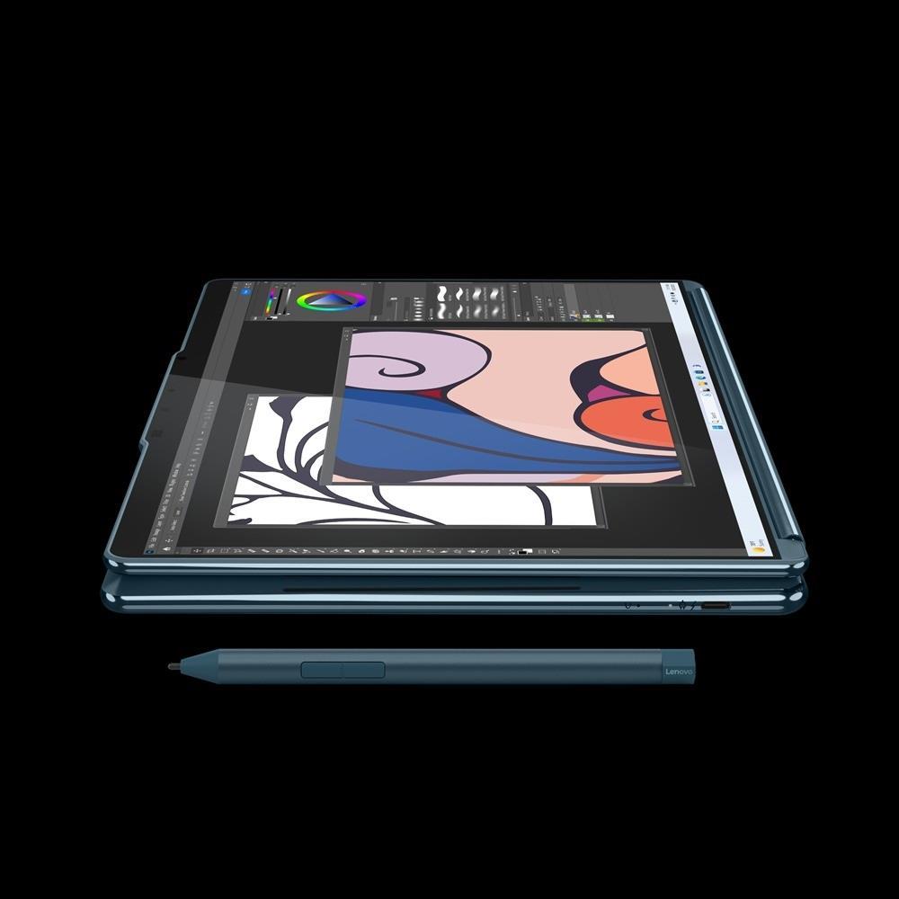 LENOVO Yoga Book 9 Notebook 13.3   2880 x 1800, kék fotó, illusztráció : 83FF002JHV