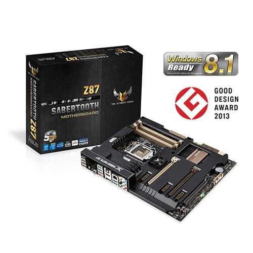 ASUS SABERTOOTH Z87 Intel Z87 LGA1150 ATX alaplap fotó, illusztráció : 90MB0DR0-M0EAY0