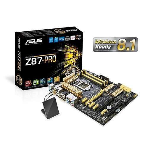 ASUS Z87-PRO Intel Z87 LGA1150 ATX alaplap fotó, illusztráció : 90MB0DT0-M0EAY0