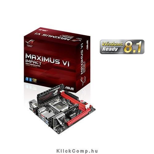 ASUS MAXIMUS VI IMPACT Intel Z77 LGA1150 Mini-ITX alaplap fotó, illusztráció : 90MB0FT0-M0EAY5