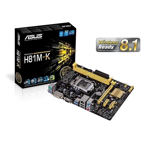ASUS H81M-K alaplap - Már nem forgalmazott termék fotó, illusztráció : 90MB0HI0-M0EAY0
