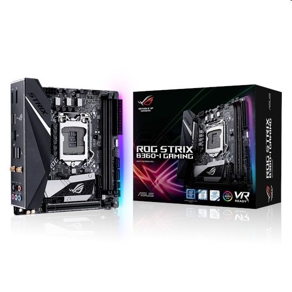 Alaplap B360 LGA1151 mini-ITX ASUS ROG STRIX B360-I GAMING fotó, illusztráció : 90MB0WH0-M0EAY0