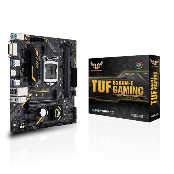Alaplap B360 LGA1151 mATX ASUS TUF B360M-E GAMING fotó, illusztráció : 90MB0WK0-M0EAY0
