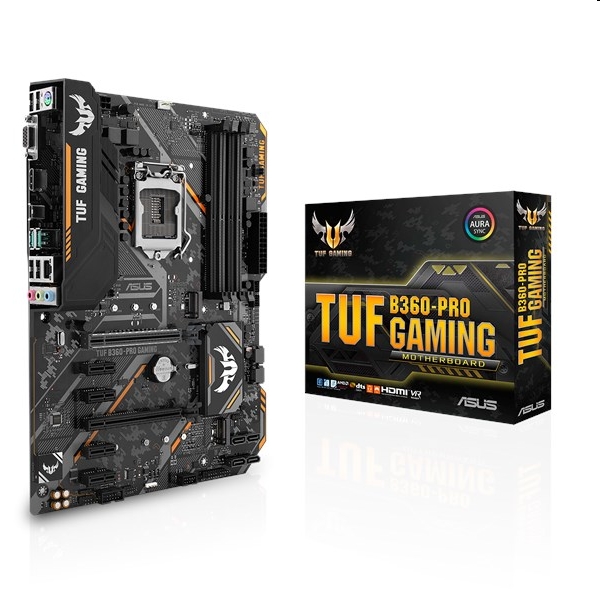 Alaplap B360 LGA1151 ATX ASUS TUF B360-PRO GAMING fotó, illusztráció : 90MB0X00-M0EAY0