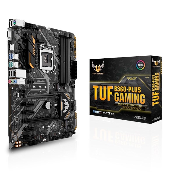 Alaplap B360 LGA1151 ATX ASUS TUF B360-PLUS GAMING fotó, illusztráció : 90MB0X10-M0EAY0