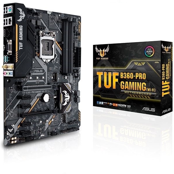 Alaplap B360 LGA1151 ATX ASUS TUF B360-PRO GAMING (WI-FI) fotó, illusztráció : 90MB0XI0-M0EAY0