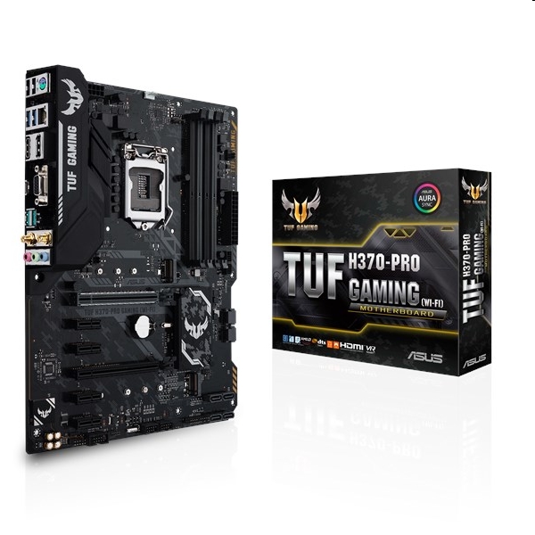 Alaplap H370 LGA1151 ATX ASUS TUF H370-PRO GAMING (WI-FI) fotó, illusztráció : 90MB0XK0-M0EAY0