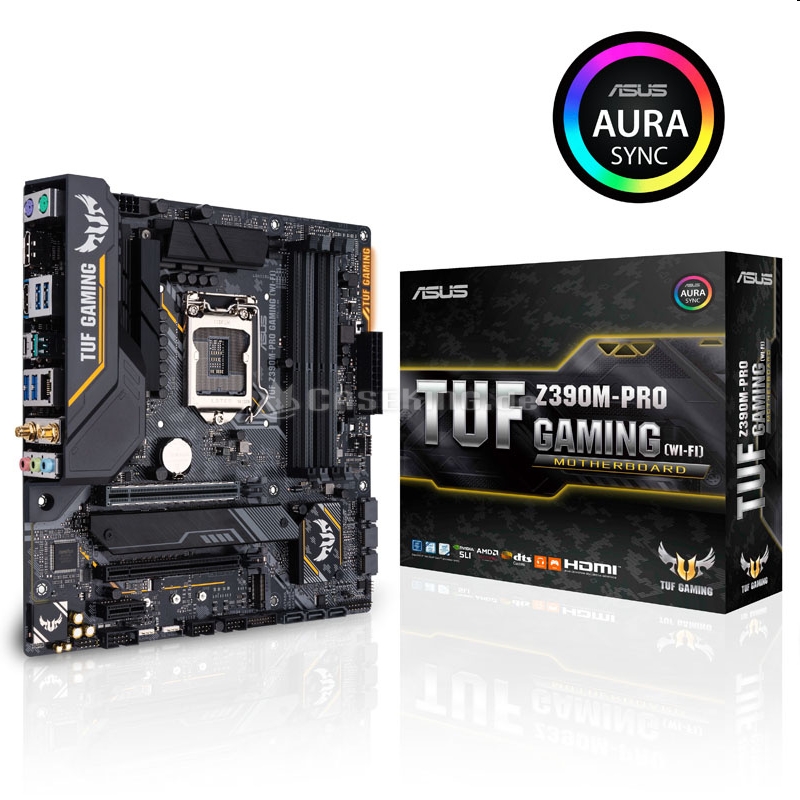 Alaplap Z390 LGA1151 mATX ASUS TUF Z390M-PRO GAMING (WI-FI) fotó, illusztráció : 90MB0Y00-M0EAY0