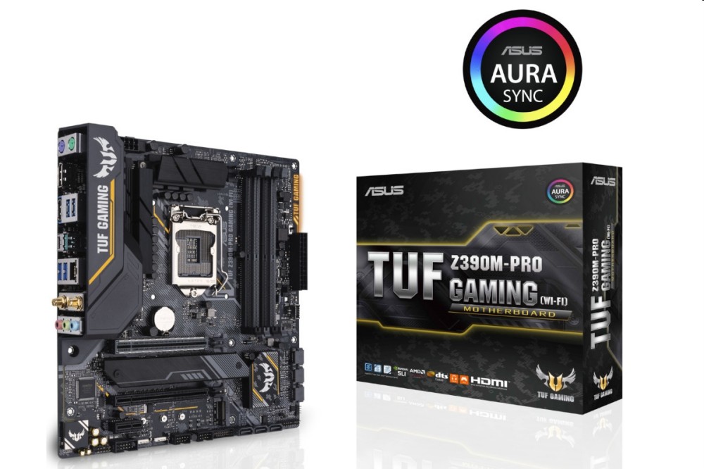 Alaplap Z390 LGA1151 ATX ASUS TUF Z390-PLUS GAMING (WI-FI) fotó, illusztráció : 90MB0Z90-M0EAY0