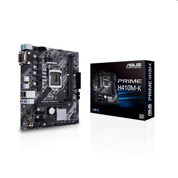 Alaplap H410 LGA1200 2xDDR4 Asus PRIME H410M-K mATX fotó, illusztráció : 90MB13I0-M0EAY0