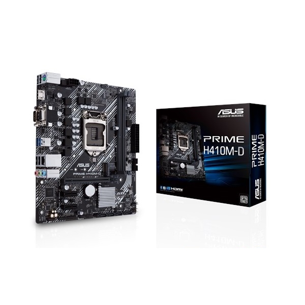 Alaplap H410 LGA1200 mATX ASUS PRIME H410M-D fotó, illusztráció : 90MB13U0-M0EAY0