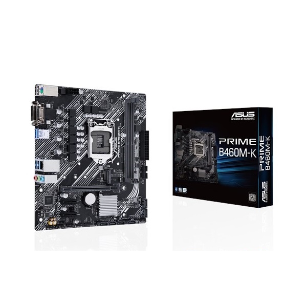 Alaplap B460M LGA1200 ASUS PRIME B460M-K Intel B460 mATX fotó, illusztráció : 90MB1400-M0EAY0
