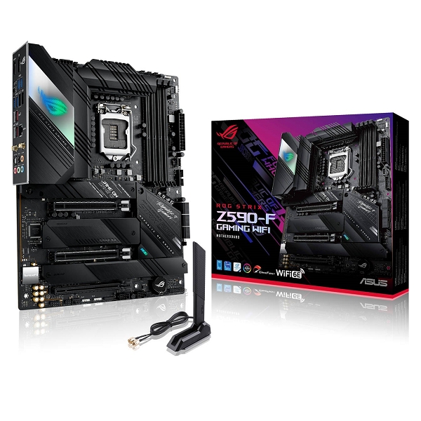Alaplap Z590 LGA1200 ASUS ROG STRIX Z590-F GAMING WIFI ATX fotó, illusztráció : 90MB1630-M0EAY0
