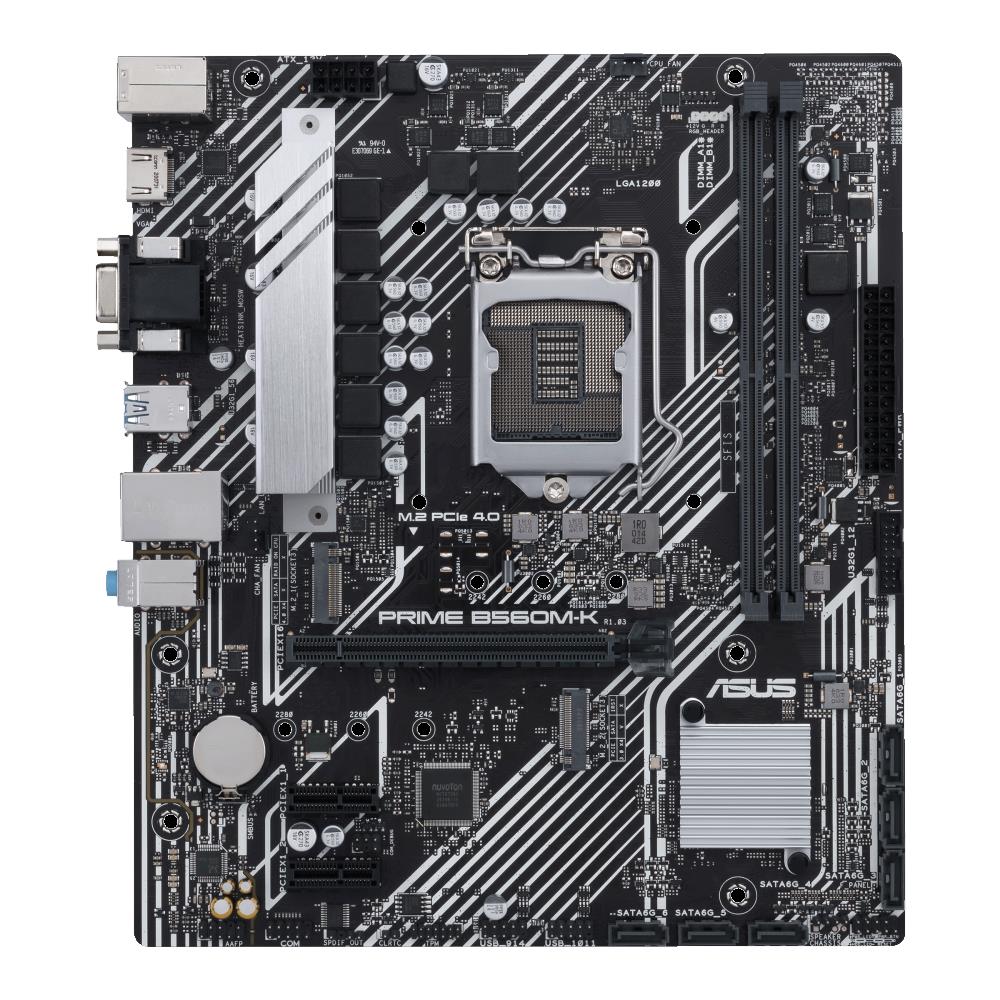Alaplap B560 LGA1200 mATX ASUS PRIME B560M-K fotó, illusztráció : 90MB16S0-M0EAY0