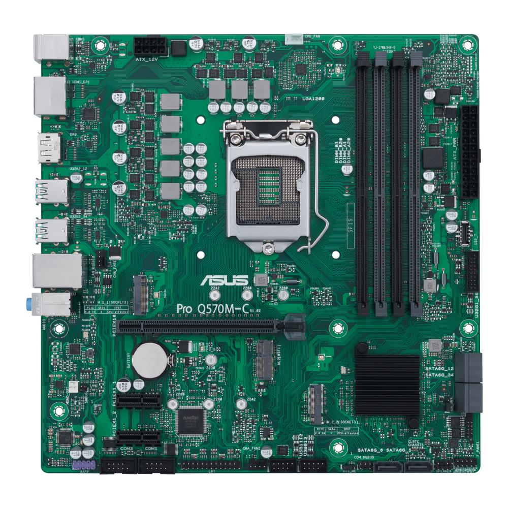 Alaplap Q570 LGA1200 mATX ASUS PRO Q570M-C/CSM fotó, illusztráció : 90MB1700-M0EAYC