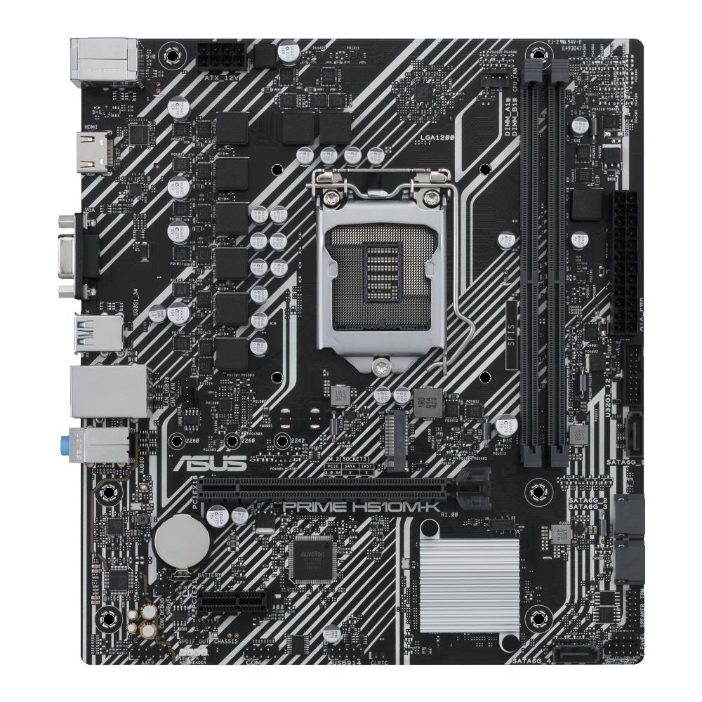 Alaplap H510 LGA1200 2xDDR4 Asus PRIME H510M-K mATX fotó, illusztráció : 90MB17N0-M0EAY0