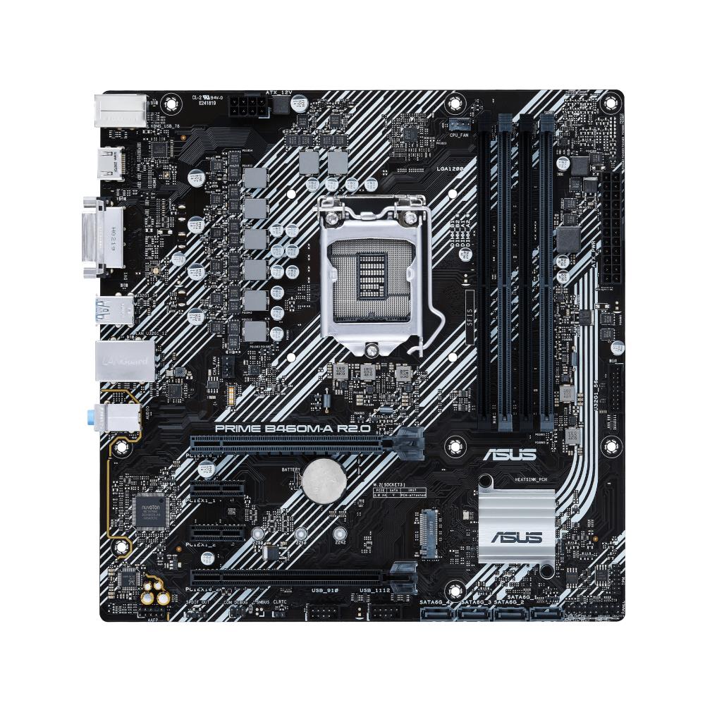 Alaplap B460 LGA1200 ASUS PRIME B460M-A R2.0 mATX fotó, illusztráció : 90MB18A0-M0EAY0
