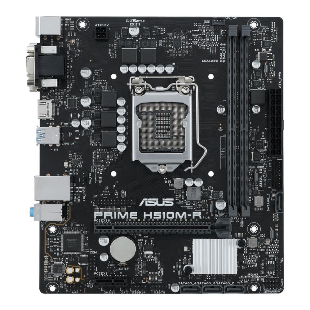 Alaplap H510 LGA1200 2xDDR4 Asus PRIME H510M-R-SI mATX fotó, illusztráció : 90MB18C0-M0ECY0