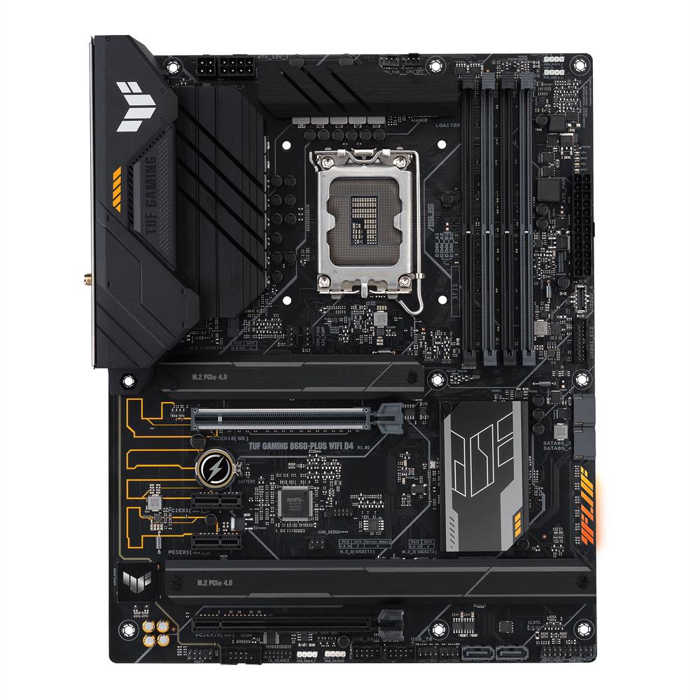 Alaplap B660 LGA1700 4xDDR4 Asus TUF Gaming B660-PLUS D4 ATX fotó, illusztráció : 90MB1920-M0EAY0