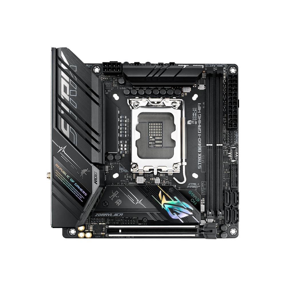 Alaplap B660 LGA1700 ASUS ROG STRIX B660-I GAMING WIFI mini-ITX fotó, illusztráció : 90MB19C0-M0EAY0
