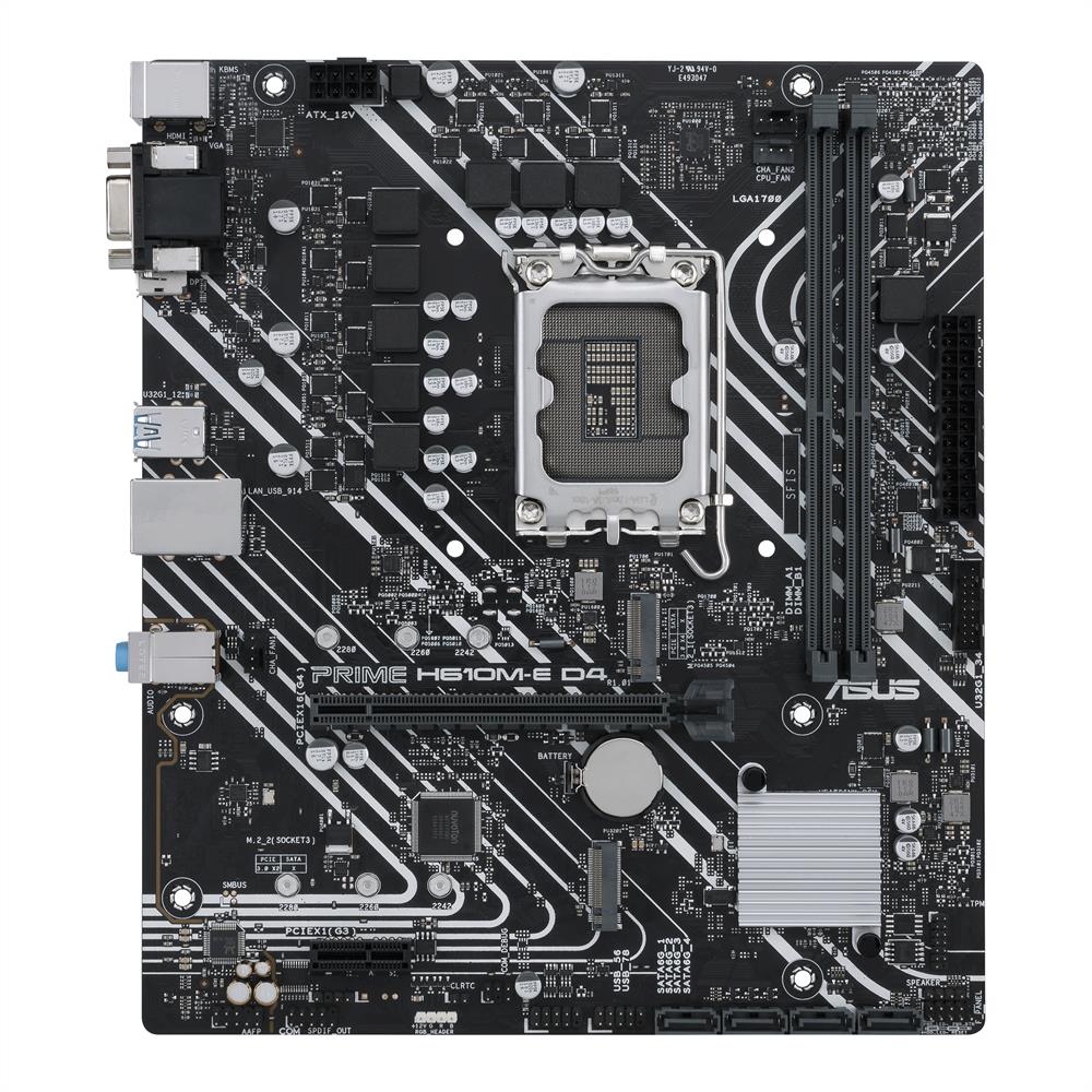 Alaplap H610 LGA1700 2xDDR4 Asus PRIME H610M-E D4-CSM mATX fotó, illusztráció : 90MB19N0-M0EAYC