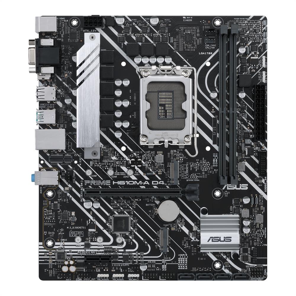 Alaplap H610 LGA1700 2xDDR4 Asus PRIME H610M-A D4 mATX fotó, illusztráció : 90MB19P0-M0EAYC