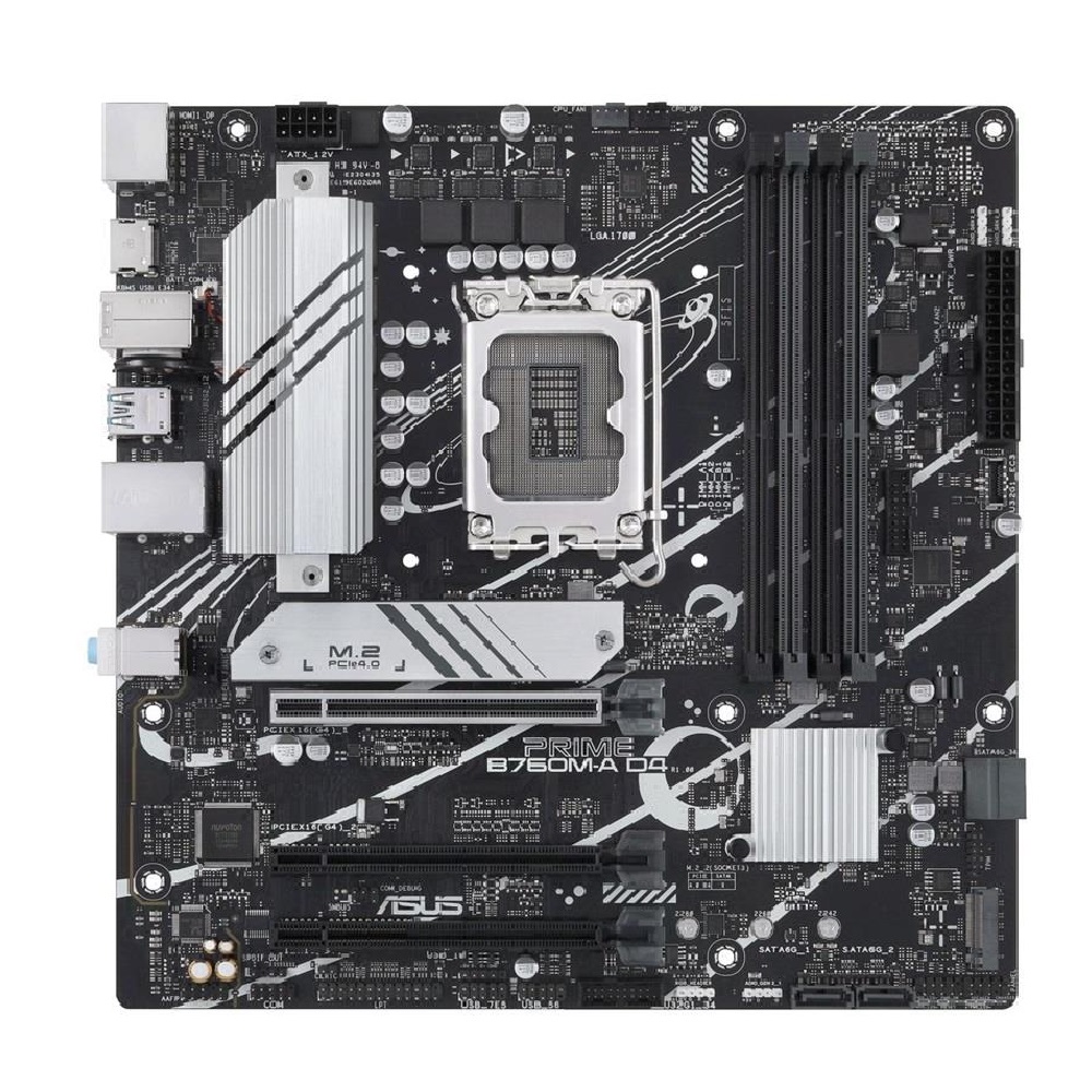 Alaplap B760 LGA1700 4xDDR4 Asus PRIME B760M-A D4 mATX fotó, illusztráció : 90MB1D00-M0EAY0