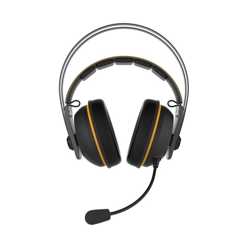 Fejhallgató ASUS TUF GAMING H7 CORE Fekete-sárga Gamer Headset fotó, illusztráció : 90YH01RY-B1UA00