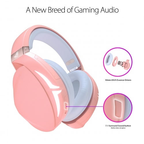 Fejhallgató ASUS ROG STRIX Fusion 300 PNK LTD 7.1 Gamer headset fotó, illusztráció : 90YH01UP-B8UA00