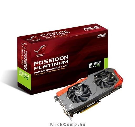 ASUS POSEIDON-GTX770-P-2GD5 nVidia 2GB GDDR5 256bit PCIe videokártya fotó, illusztráció : 90YV04E4-M0NM00