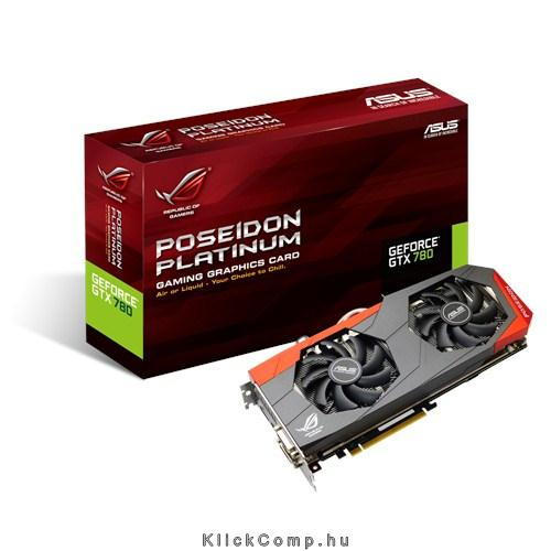 ASUS POSEIDON-GTX780-P-3GD5 nVidia 3GB GDDR5 PCIe videokártya fotó, illusztráció : 90YV04H2-M0NA00
