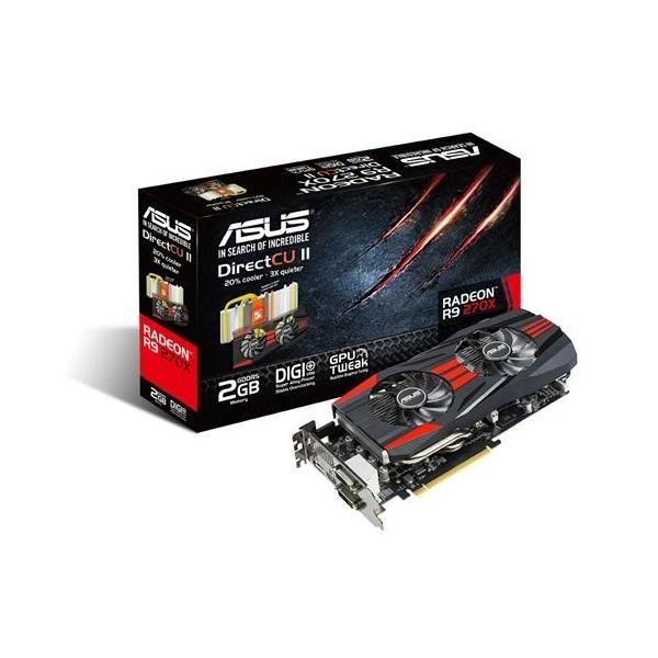 R9 270X-DC2-2GD5 AMD 2GB GDDR5 256bit PCI-E videokártya fotó, illusztráció : 90YV04U1-M0NA00