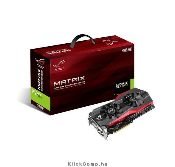 ASUS MATRIX-GTX780TI-3GD nVidia 3GB GDDR5 384bit PCIe videokártya fotó, illusztráció : 90YV05GI-M0NA00