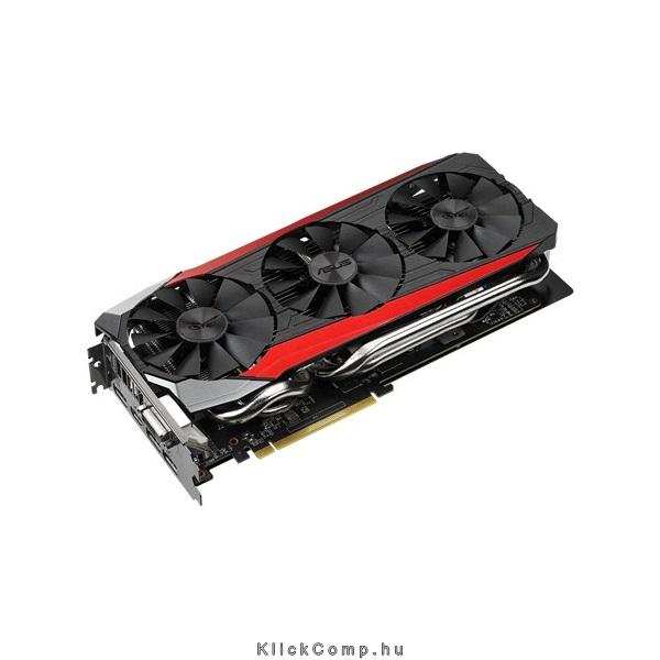 VGA R9FURY 4GB HBM 4096bit PCIe AMD videokártya ASUS STRIX R9FURY DC3 4G GAMING fotó, illusztráció : 90YV08K0-M0NM00