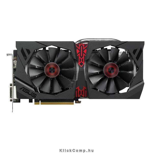 VGA AMD R9380X 4GB GDDR5 256bit PCIe videokártya ASUS STRIX-R9380X-4G-GAMING fotó, illusztráció : 90YV0900-M0NA00