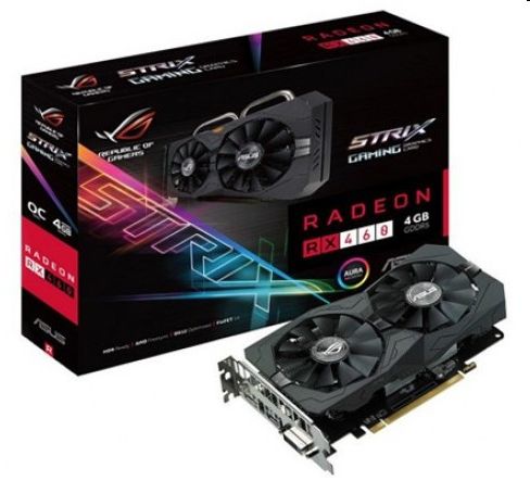 VGA RX460 GAMING 4GB GDDR5 128bit PCI-E videokártya ASUS STRIX-RX460-4G-GAMING fotó, illusztráció : 90YV09L1-M0NA00