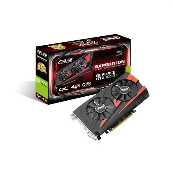 VGA GTX1050TI PCIe nVidia GAMING 4GB GDDR5 128bit ASUS STRIX videokártya fotó, illusztráció : 90YV0A54-M0NA00