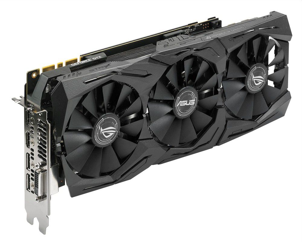 VGA GTX1080TI O11G GAMING 11GB GDDR5X 352bit PCIe videokártya ASUS ROG STRIX GT fotó, illusztráció : 90YV0AM0-M0NM00