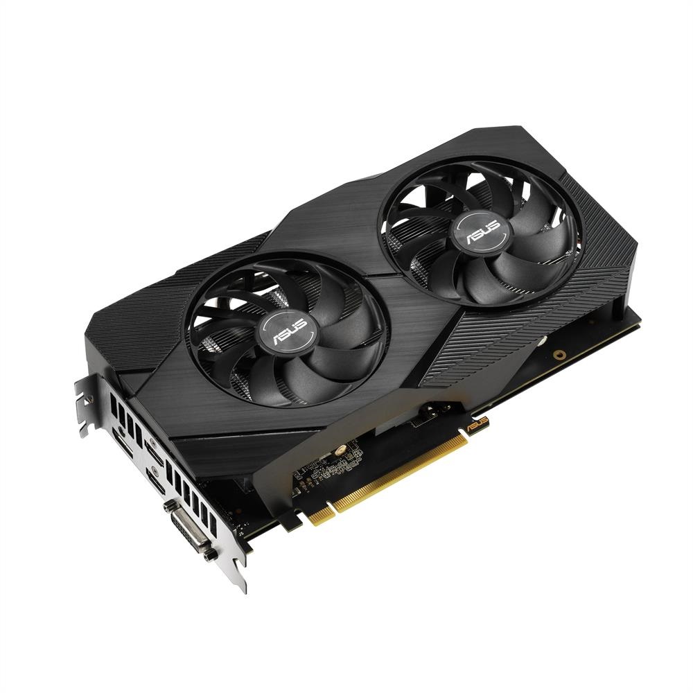 VGA RTX2060 12GB GDDR6 192bit PCIe Asus nVIDIA GeForce RTX2060 DUAL videokártya fotó, illusztráció : 90YV0CH7-M0NA00