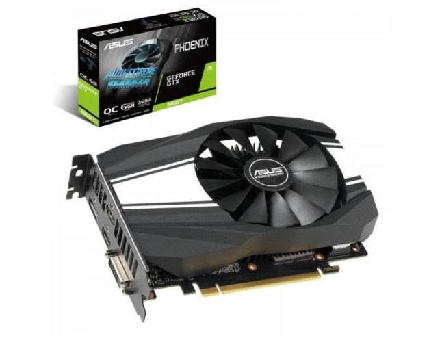 VGA GTX1660 192bit PCIe ASUS PH-GTX1660TI-O6G nVidia 6GB GDDR6 videokártya fotó, illusztráció : 90YV0CT0-M0NA00