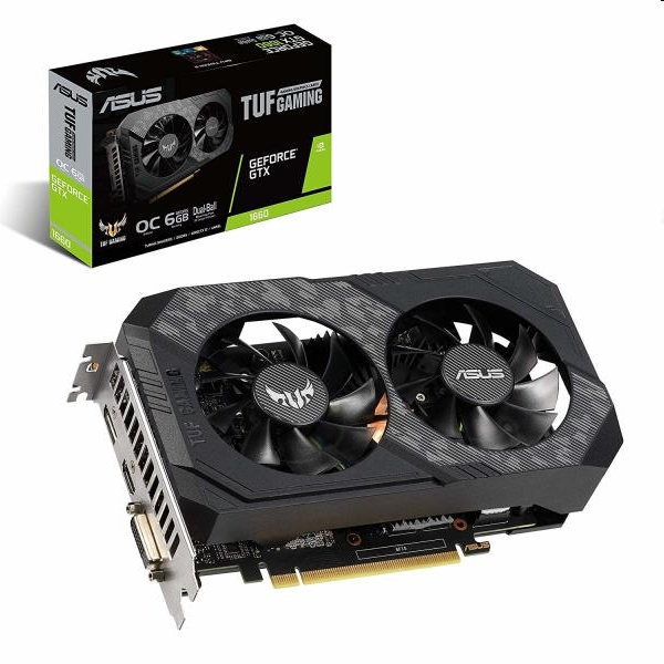 VGA GTX1660 192bit PCIe ASUS TUF GTX1660 6G GAMING nVidia 6GB GDDR5 videokártya fotó, illusztráció : 90YV0CU3-M0NA00