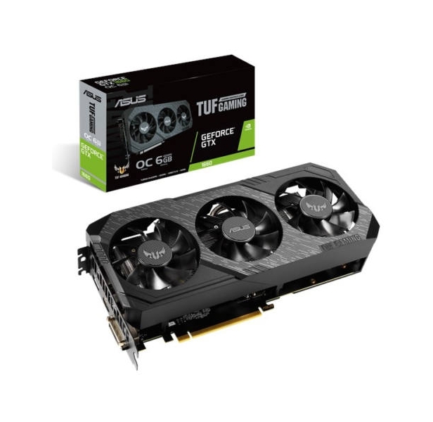 VGA GTX1660 192bit PCIe ASUS TUF3-GTX1660-O6G-GAMING nVidia 6GB GDDR5 videokárt fotó, illusztráció : 90YV0D15-M0NA00