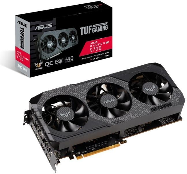 VGA RX5700 256bit PCIe ASUS TUF3-RX5700-O8G-GAMING AMD 8GB GDDR6 videókártya fotó, illusztráció : 90YV0DC0-M0NA00