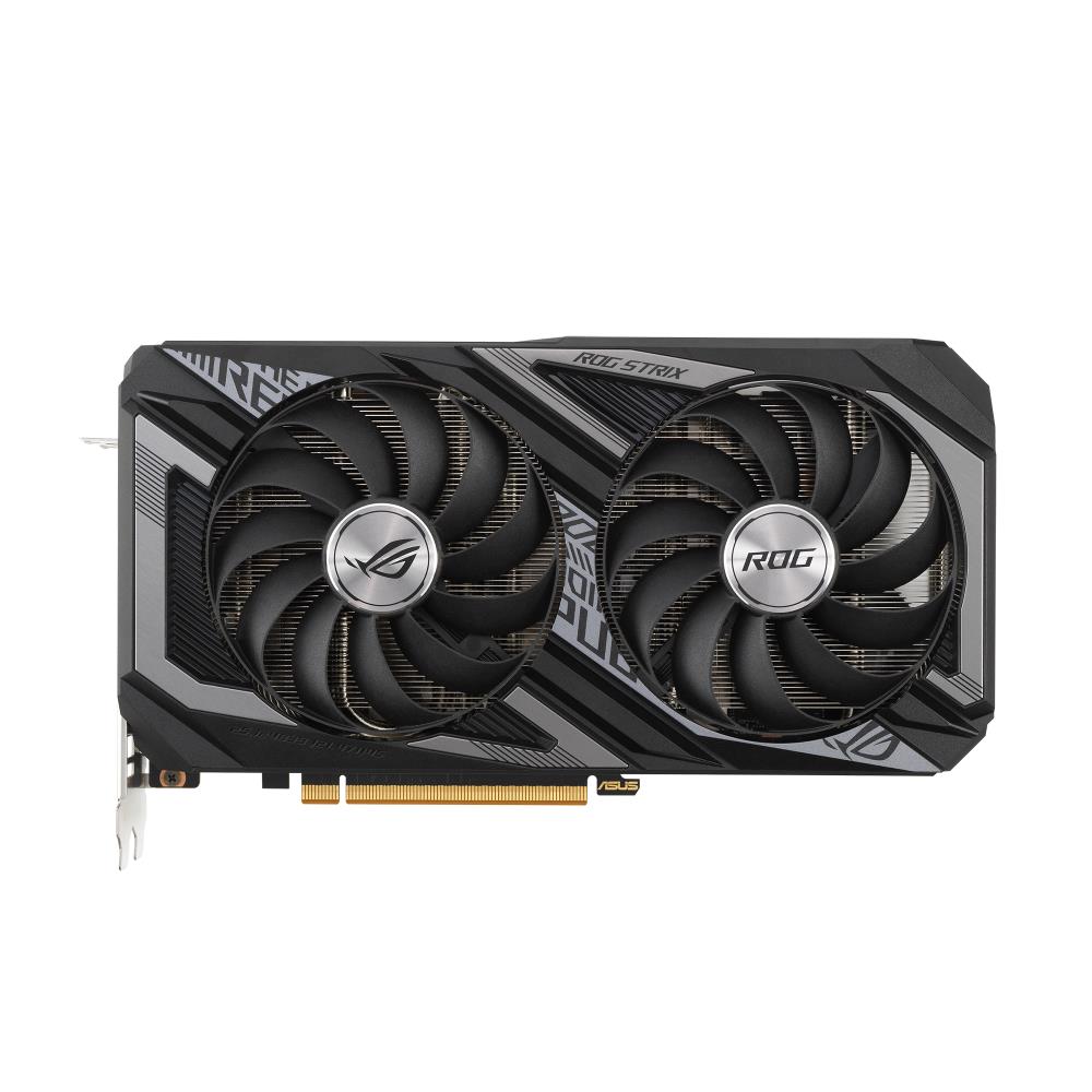 VGA RX6600 8GB GDDR6 128bit PCIe ASUS ROG-STRIX-RX6600XT-O8G-GAMING AMD videoká fotó, illusztráció : 90YV0GN0-M0NA00