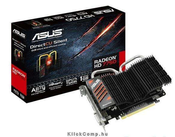 ASUS HD7750-DCSL-1GD5 AMD GDDR5 1G 128bit PCIe videokártya fotó, illusztráció : 90-C1CS13-L0UAY0BZ