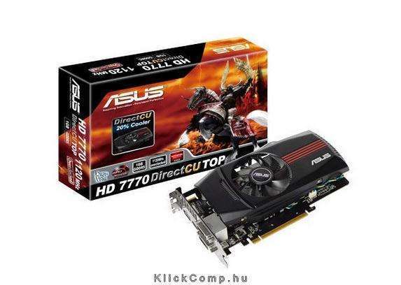 ASUS HD7770-DCT-1GD5 AMD GDDR5 1G 128bit PCIe videokártya fotó, illusztráció : 90-C1CS70-L0UAY0BZ