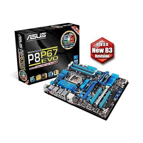 ASUS P8P67 EVO Intel P67 LGA1155 ATX alaplap 3 év fotó, illusztráció : 90-MIBDPA-G0EAY0KZ